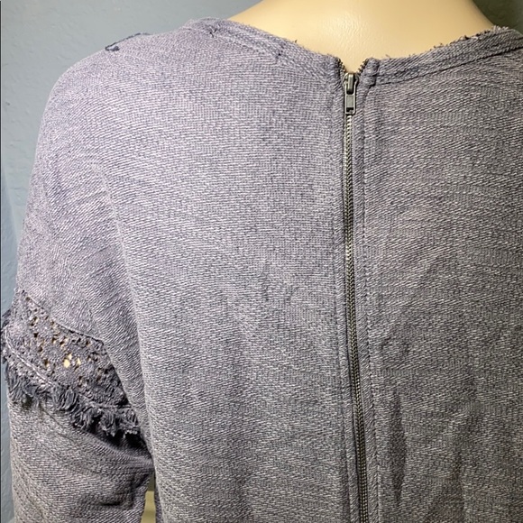 H&M Grey Long Oversized Blouse M - Picture 7 of 11